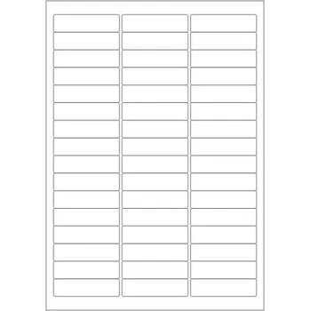 Speciální papír Etikety PRINT 63,5x16,9 mm bílé lesklé pro inkoustový tisk (50xA4)