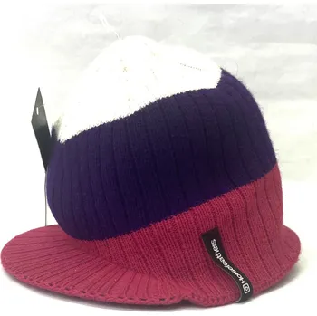 Čepice horsefeathers Dětský kulich stripes winter c white/purple/pink