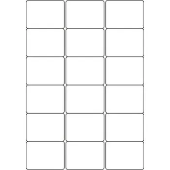 Speciální papír Etikety PRINT 63,5x46,6 mm bílé lesklé pro inkoustový tisk (50xA4)