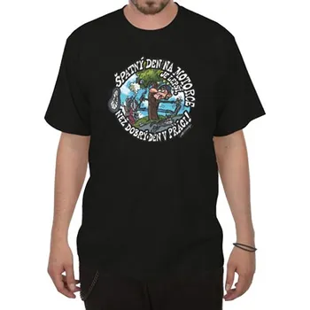 Pánské tričko Tričko Špatný den na motorce - velikost XL