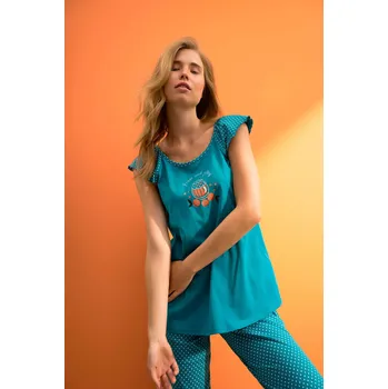 Dámské pyžamo 16278 - Vamp S tyrkysová