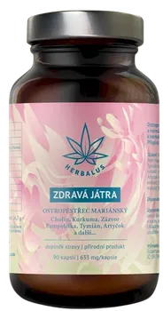 Přírodní produkt Herbalus Zdravá játra 633 mg 90 cps.