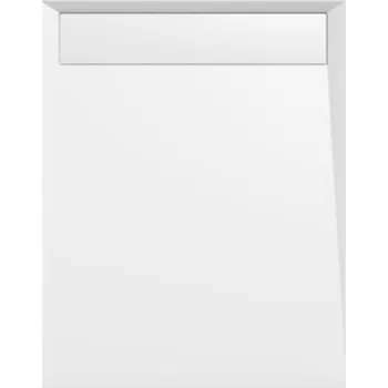 Sprchová vanička VARESA sprchová vanička z litého mramoru se záklopem, obdélník 110x90x4cm, bílá