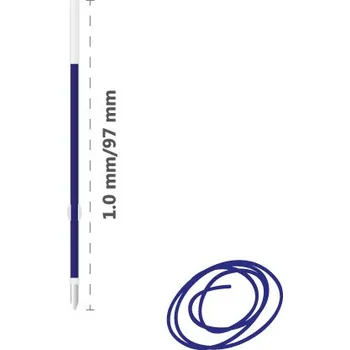 Náplň do psacích potřeb Milan Náplň kuličková MILAN Capsule 1,0 mm, modrá 449281