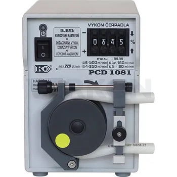 Čerpadlo Čerpadlo PCD 1000 s opěrnou dráhou, Typ: PCD 1083, Popis: Čerpadlo s opěrnou dráhou + 1 m silikonové hadičky ID 4 x 1 mm