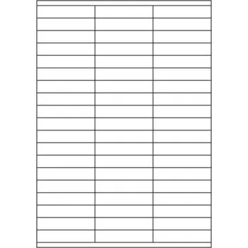 Samolepící etiketa Etikety PRINT 70x15 mm bílé pololesklé 250 g/m2 (50xA4)