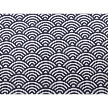 Bavlněná metráž / imitace lnu hrubší, vlnky