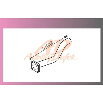 Výfuková trubka trubka výf.IVECO ECARGO vstup 2.díl