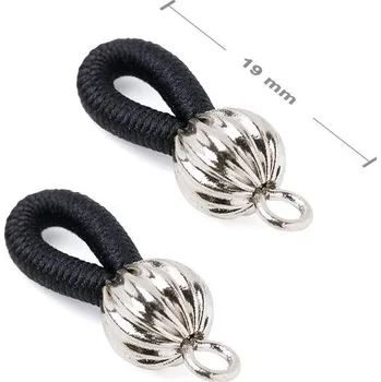 Pouzdro na brýle Koncovka na brýle 19 mm v barvě stříbra