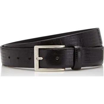 Opasek Castelijn & Beerens Elegantní pánský kožený opasek 126472 Lizard černý