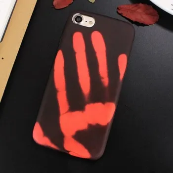 Pouzdro na mobilní telefon Měnící se termo ochranný kryt pro Apple iPhone 6 Plus/6S Plus - černo/červený