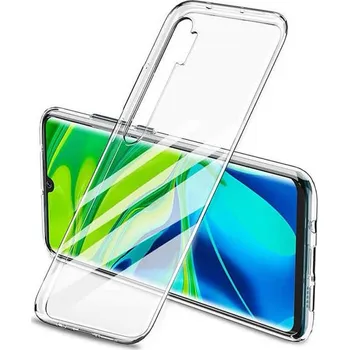 Pouzdro na mobilní telefon Silikonový obal pro Xiaomi Mi Note 10 Lite - průhledný