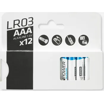 Článková baterie DECATHLON ALKALICKÉ BATERIE AAA (LR03) 12 KS