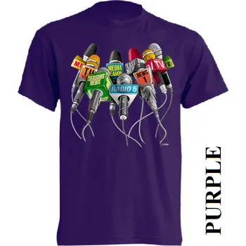 Dívčí tričko detske-levne-bavlnene-tricko-potisk-mikrofony-superstar Barva: Purple - purpurová, velikost: 164