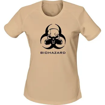 Dámské tričko Dámské funkční tričko Biohazard - písková