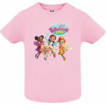 Dívčí tričko Tričko Fazolčina kavárna Barva: Světle růžová, Velikost: 86/92 - 1 až 2 roky