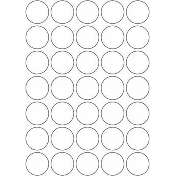Speciální papír Etikety PRINT kruh průměr 35 mm bílé opacitní (100xA4)