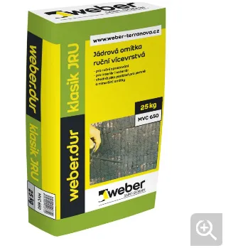 Omítka WEBER dur klasik JRU 2mm 25 kg