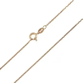 Řetízek Stříbrný řetízek ankr růžově zlacený délka řetízku 45cm