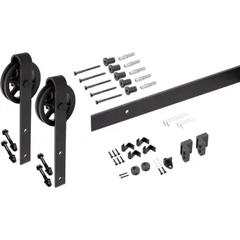 Nábytkové kování Sevroll Sada pro posuvné dveře Rustica Big / bez tlumení 2m 30 - 40 mm