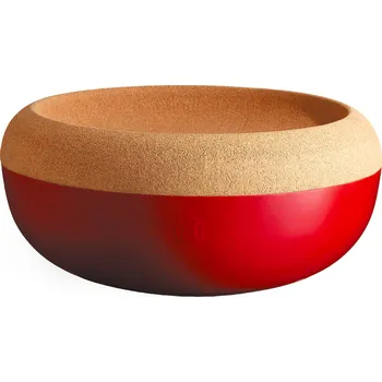 Dóza na potraviny Velká mísa na uskladnění ovoce a zeleniny s korkovým víkem, 6,5l granátová, Emile Henry