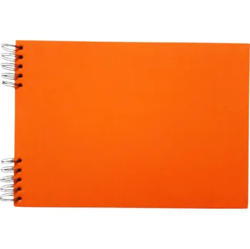 Fotoalbum Scrap delux Album Delux oranžová A5 ležící černé listy