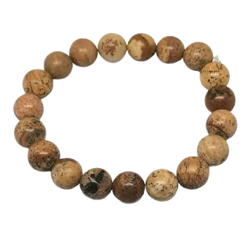 Náramek Jaspis obrázkový náramek 10 mm