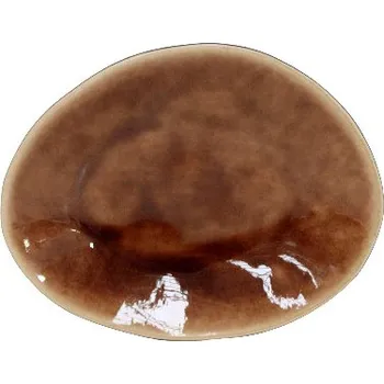 Talíř Talíř dezertní oválný 16cm, RIVIERA, hnědá|černá|Terra (balení)|Costa Nova