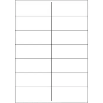 Speciální papír Etikety PRINT 105x41 mm bílé lesklé pro inkoustový tisk (50xA4)