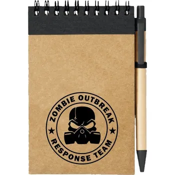 Sešit Poznámkový blok Zombie Outbreak Response Team Gas Masked Skull
