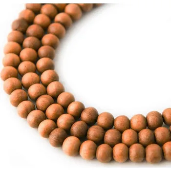 Korálek Korálek z bílého santalového dřeva 6 mm