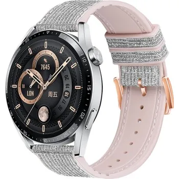 Řemínek na hodinky BSTRAP | BStrap Glitter reminek na Samsung Galaxy Watch Active 2 40/44mm, silver (SSG032C01)