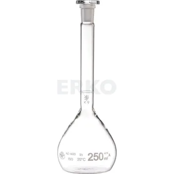 Baňka odměrná, třída přesnosti A, s NZ a skleněnou zátkou, ověřená, SIMAX, Objem [ml]: 25, NZ: 10/19