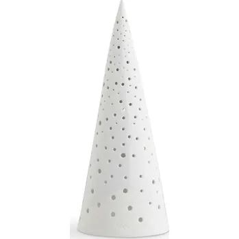 Vánoční dekorace Bílý vánoční svícen z kostního porcelánu Kähler Design Nobili, výška 30 cm ID_1301380