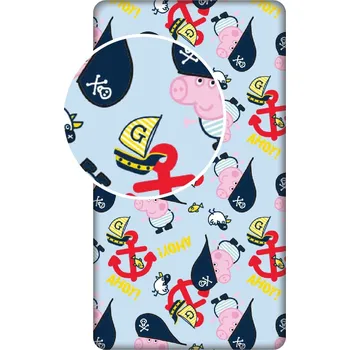 Jerry Fabrics prostěradlo Prasátko Pepina 007, 90 × 200