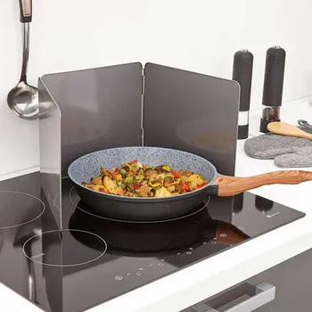 Příslušenství pro sporák Deminas Skládací ochranná zástěna na sporák proti prskání