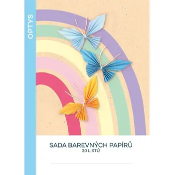 Barevný papír Barevné papíry A4 pastelové, složka 20 listů