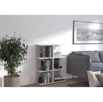 Knihovna Regál MAREK 06, Světle šedá