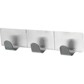 BISK Erga Trendy, samolepící 3-háček na ručníky, ocelová, ERG-05723