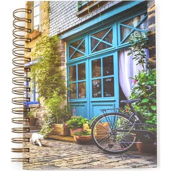 Sešit Kroužkový blok A6, 100 listů, linka, MODRÁ ROMANCE