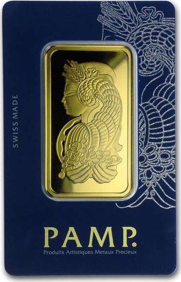 Zlatý investiční slitek 50 g PAMP