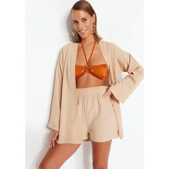 Dámský set Trendyol Trendyol hnědá | krémová 2152949