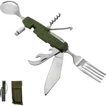 Multifunkční nůž X Skládací příbor ''FOREST DISH" se svítilnou