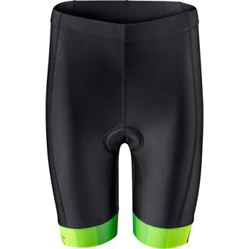 Cyklistické kalhoty FORCE kraťasy F KID VICTORY do pasu s vložkou, zelené Velikost: vl zelené 141-153