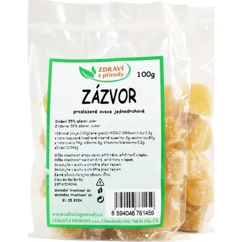 Sušené ovoce Zázvor proslazený 100g ZP