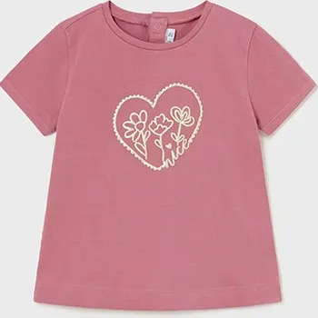Dívčí oblečení Dívčí triko Mayoral 105 růžové barva: béžová, Rozměr: 12 měsíců