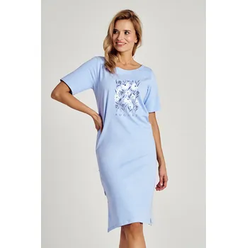 Dámské noční prádlo Taro noční košile Viviana 3139 - sv. modrá, S (Bavlněná noční košile dámská)