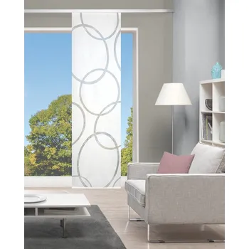 Záclona Home Wohnideen japonská stěna 84202 PINALE 0107 bila 245x57 cm (v x s)