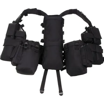 Pánská vesta Taktická BW vesta - černá (Vynikající nylonová taktická vesta s 12 úložnými kapsami v maskování používaném u US Army.)