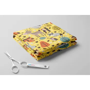 Softshell s beránkem, Lesní zvířátka Barva: Žlutá